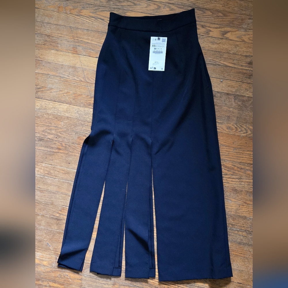 NWT Zara Midi Skirt with Slits